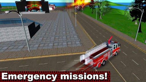 Fire Truck Emergency Driver 3D screenshot 4