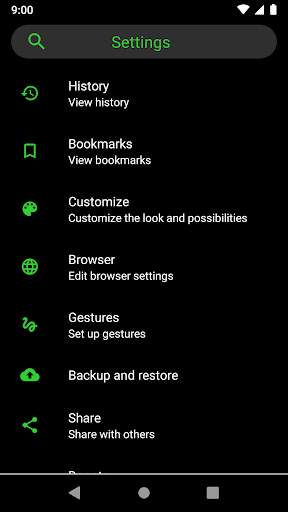 Lime browser screenshot 4