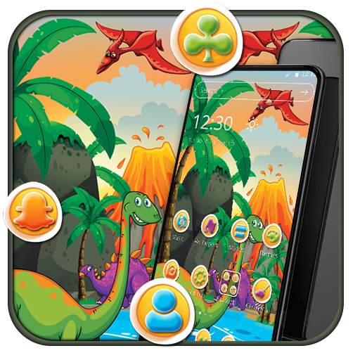 Cartoon Green Nature Dragon Theme 1.1.3