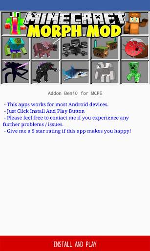 Morph Addon for Minecraft PE screenshot 1