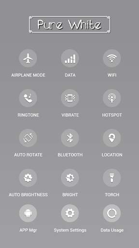 Pure White APUS Launcher theme screenshot 3