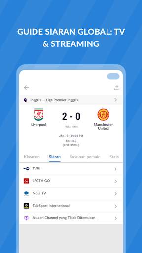 Live Soccer TV - Skor Hidup screenshot 3