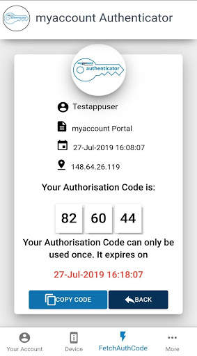 myaccount Authenticator screenshot 8
