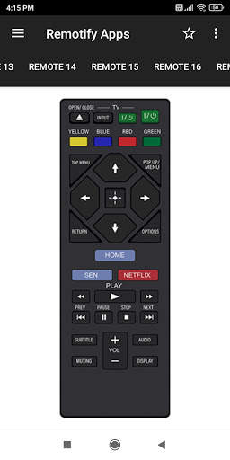 Remote Control for SONY TV 7 تصوير الشاشة