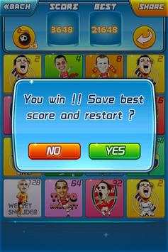 Bintang sepak bola 2048 screenshot 4