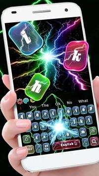 Colorful Lightning Screen Keyboard स्क्रीनशॉट 1