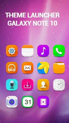 Launcher theme Galaxy Note 10 screenshot 4