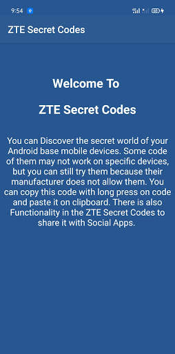 Secret Codes for ZTE Mobiles screenshot 4