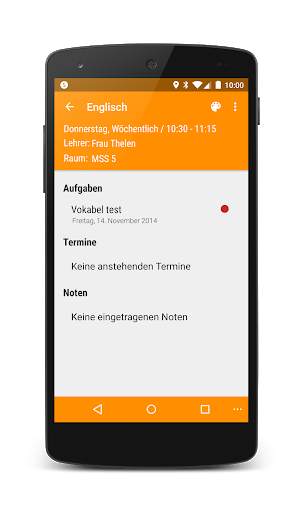 Schul-Organizer - Stundenplan, Aufgaben und Noten screenshot 6
