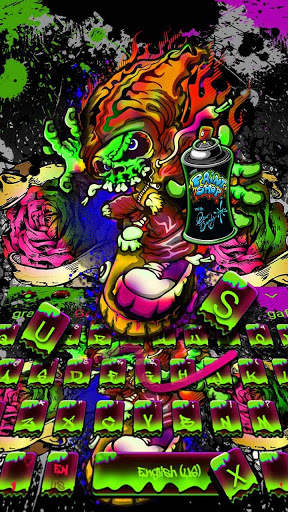 Graffiti Wallpaper Keyboard Theme screenshot 3