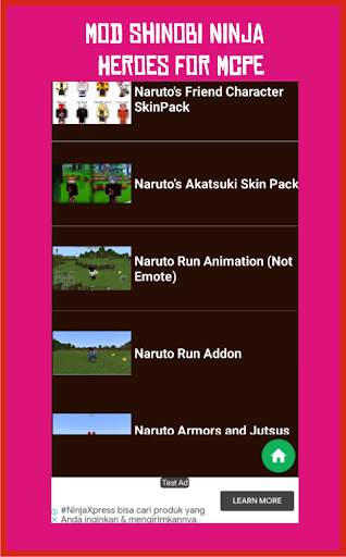 Mod Shinobi Ninja Heroes for Mcpe screenshot 2
