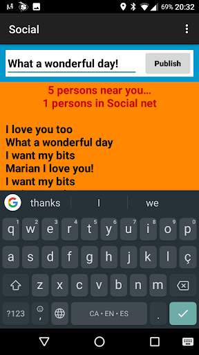 Social Bluetooth screenshot 1