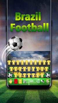 2018 Brazil Football Keyboard screenshot 2