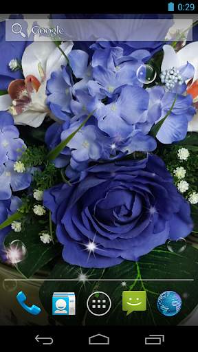 Blue Rose Live Wallpaper screenshot 2