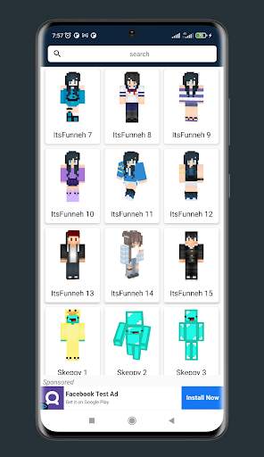 Skins Youtuber Gamers screenshot 2