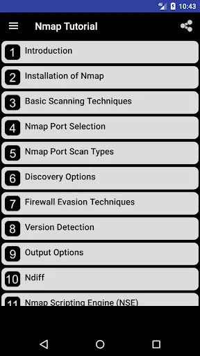 Nmap Tutorial Offline screenshot 2