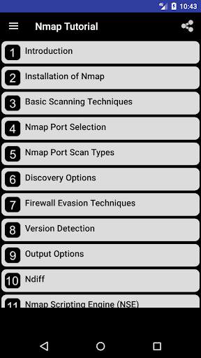 Nmap Tutorial Offline screenshot 2