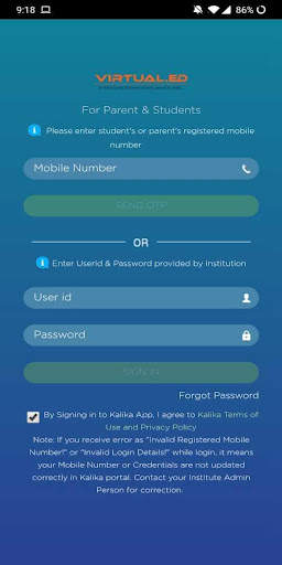 VirtualED Parent App screenshot 2