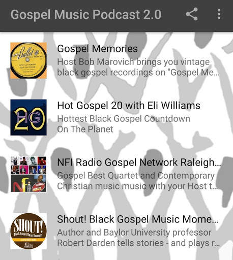 Gospel Music Podcast 2.0 screenshot 1
