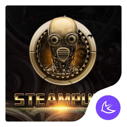 Golden SteamPunk - APUS Launcher  theme 1063.0.1001
