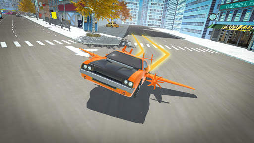 Real Light Flying Car Racing Sim, jogo 2020 screenshot 7