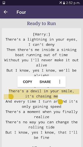 One Direction Lyrics screenshot 5