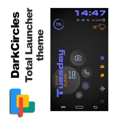 DarkCircles theme for Total Launcher icon