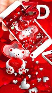 3D Teddy Gravity Theme screenshot 1