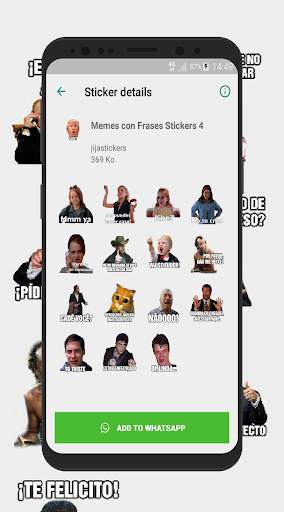 Memes con Frases Stickers en español para WhatsApp screenshot 7