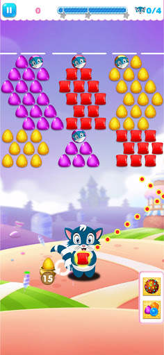 Candy Cat Rescue Bubble Shooter screenshot 1