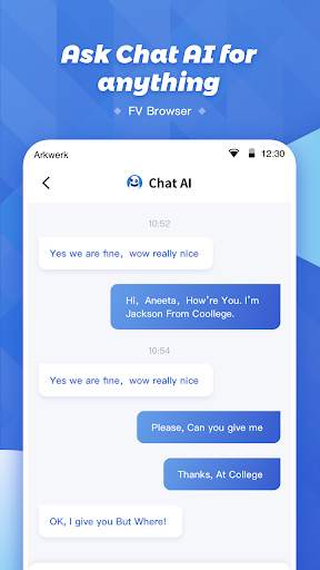 ChatAI Browser screenshot 2