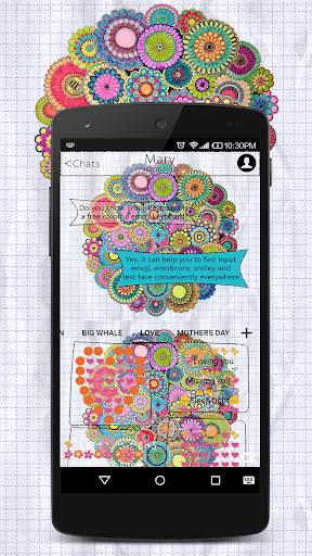 Coloring Book Emoji Keyboard Wallpaper screenshot 4