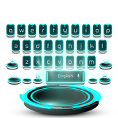 Blaue Tech-Tastatur icon