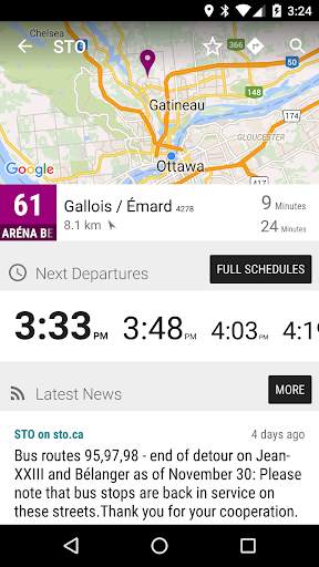 Gatineau STO Bus - MonTransit screenshot 2