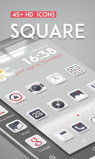 Square GO Launcher Theme screenshot 1