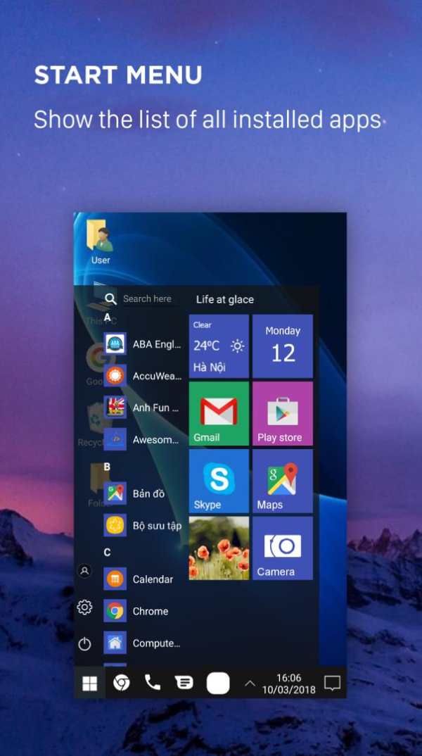 Computer launcher PRO 2019 for Win 10 themes screenshot 2