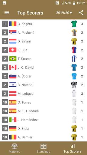 Live Scores for Europa League screenshot 6