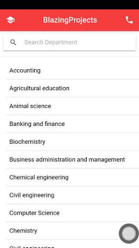 Project topics app - final year project topics app скриншот 1