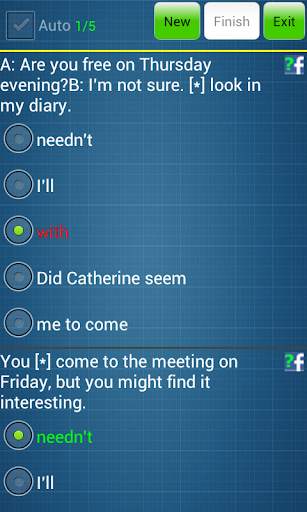 Test English Grammar II (Free) скриншот 2