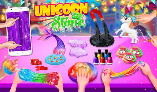Unicorn Slime Maker Simulator Satisfying Games DIY screenshot 17
