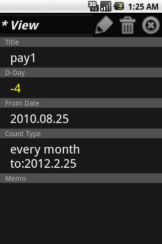 DDay App screenshot 3