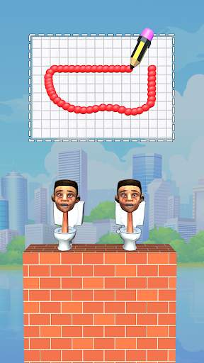 Draw To Smash : Toilet Puzzle скриншот 19