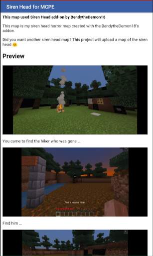 Siren Head [Horror] for Minecraft PE screenshot 3