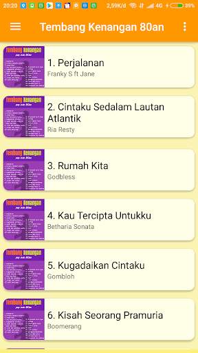 Lagu Lawas Indonesia 80an Offline screenshot 2