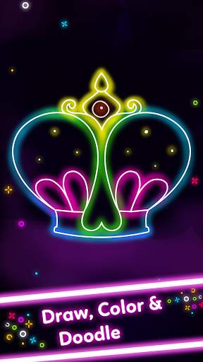Doodle Glow Coloring Games screenshot 2