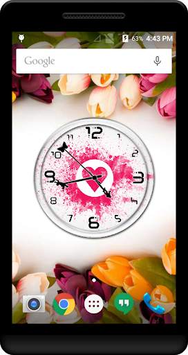 Heart Clock Live Wallpaper screenshot 1