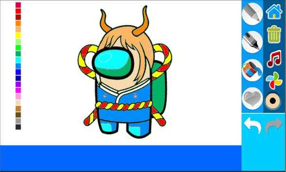 Among Us Coloring screenshot 1