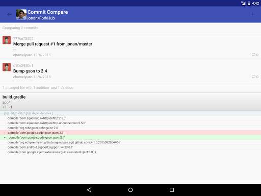 ForkHub for GitHub screenshot 14