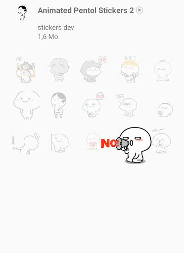 Pentol Animated Stickers WAStickerApps screenshot 3