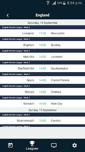 Match On Sat : Live Foot TV gu screenshot 3